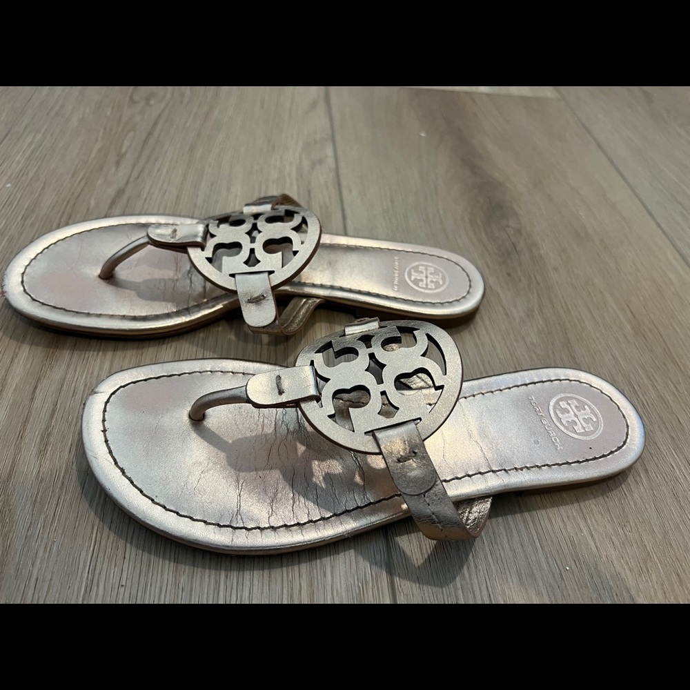 Tory Burch Rose Gold Miller Sandal